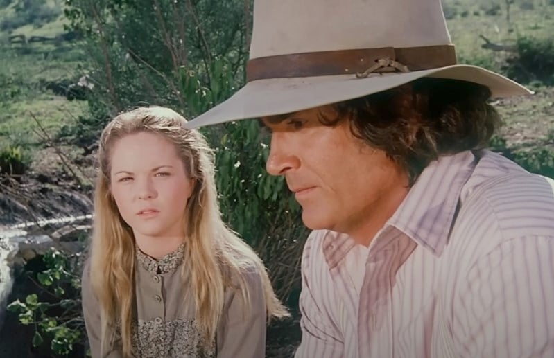 Melissa Sue Anderson and Michael Landon from Little House On The Prairie, sourced from Peacock's YouTube channel