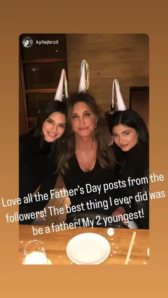 She reshares Father's Day posts from followers. - Instagram