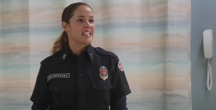Jaina Lee Ortiz as Andy Herrera from Station 19, ABC, sourced from YouTube