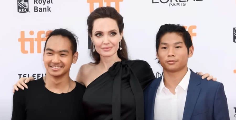 Angelina Jolie and sons Maddox and Pax - YouTube/Entertainment Tonight