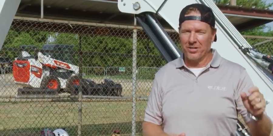 Chip Gaines working with Bobcat to give a community makeover.- Fixer Upper