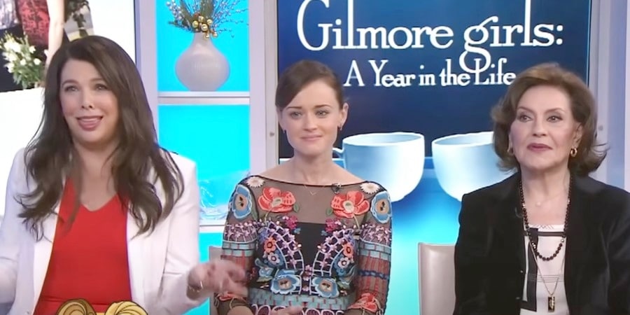 Lauren Graham, Alexis Bledel, and Kelly Bishop on TODAY, NBC, sourced from YouTube