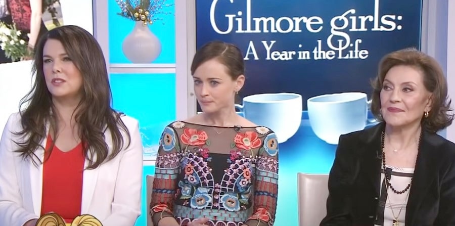 Lauren Graham, Alexis Bledel, and Kelly Bishop on TODAY, NBC, sourced from YouTube