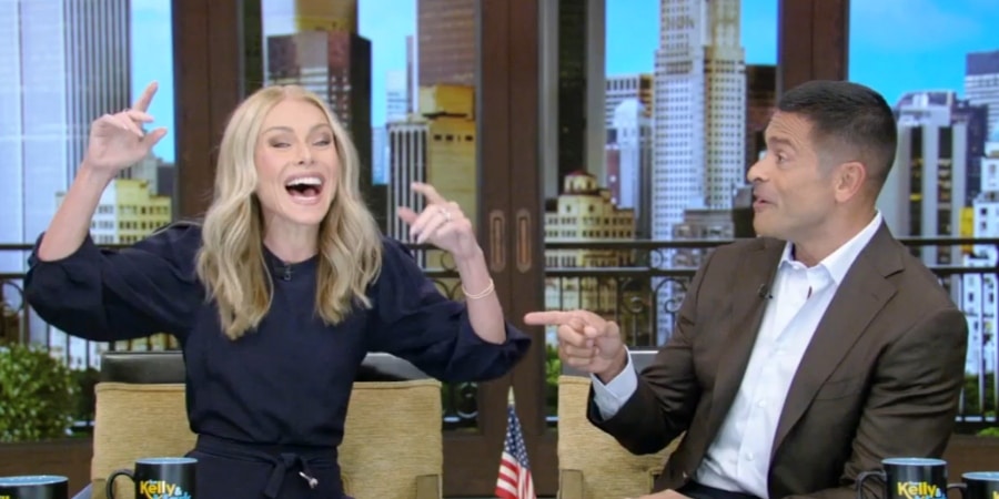 Kelly Ripa gets excited about the new jersey design. - Live
