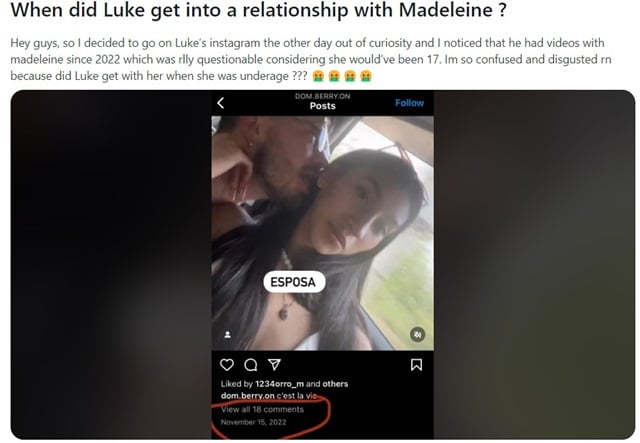 Luke Berry & Madelein Perez From 90 Day Fiance, TLC, Sourced From Reddit