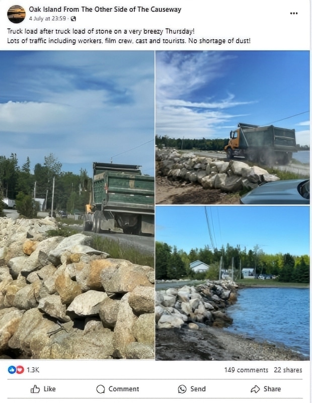 Oak Island From The Other Side of The Causeway - Facebook