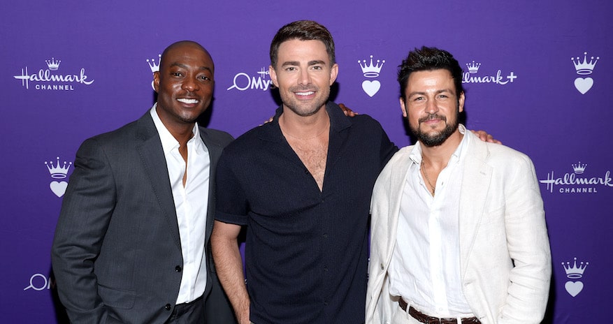 Tyler Hynes, Jonathan Bennett, TJ Britt Hallmark Photo by Phillip Faraone/Getty Images for Hallmark Media