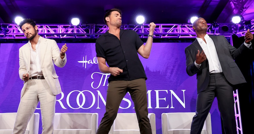 Tyler Hynes, Jonathan Bennett and B. J. Britt Photo by Rodin Eckenroth/Getty Images for Hallmark Media