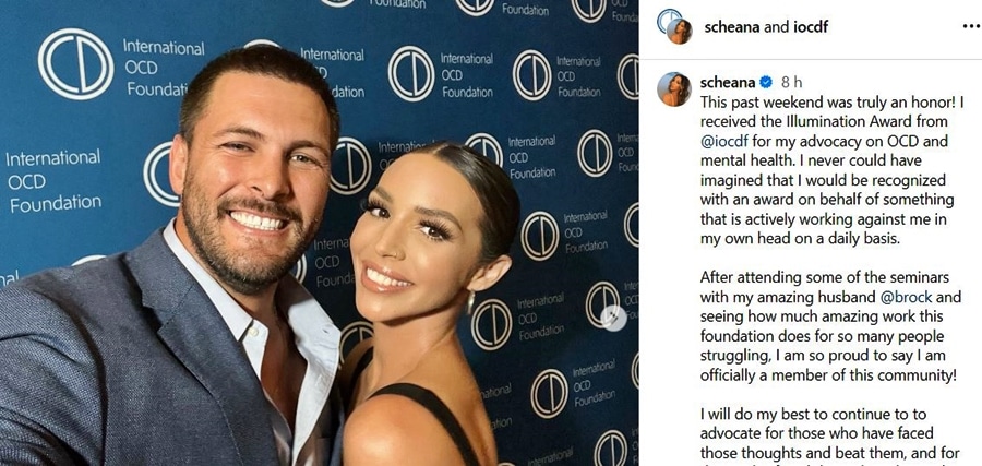 Scheana Shay Shares Being Honored For Mental Health Awareness - Instagram