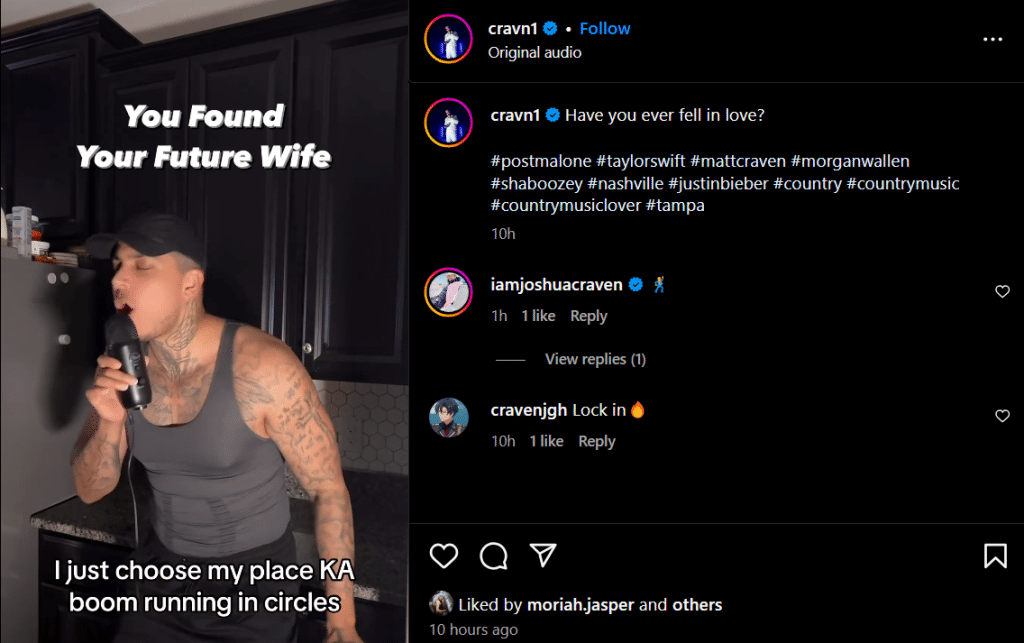 Matt Craven posts about finding his wife. - Instagram