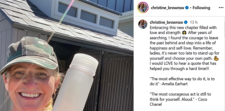 Sister Wives Star Christine Brown Embraces Her New Life - Instagram