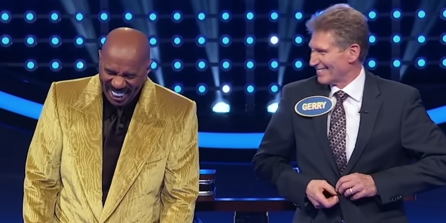 The Golden Bachelor Gerry Turner was enjoying the limelight. - Celebrity Family Feud