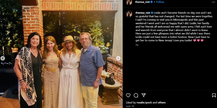 Theresa Nist and Leslie Fhima remain close friends. - Instagram