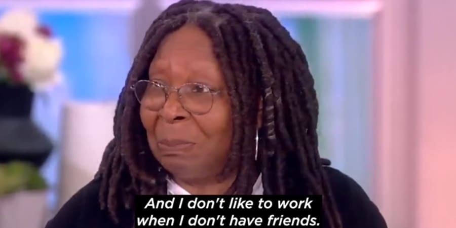 Whoopi Goldberg can't believe Joy Behar would say she didn't have any friends. - The View