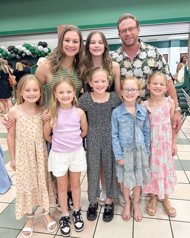 Danielle Busby, Adam Busby, and their daughters from Instagram