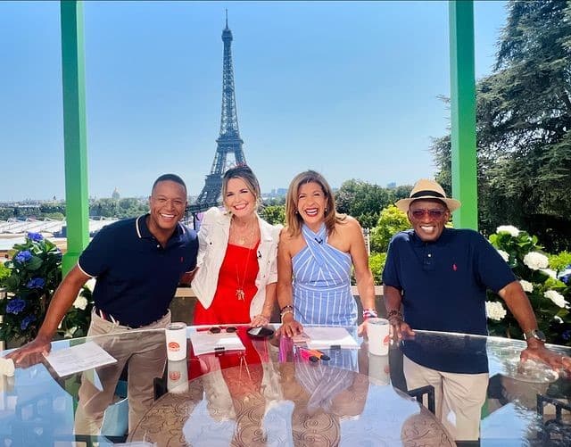 Craig Melvin, Savannath Guthrie, Hoda Kotb, and Al Roker from Instagram