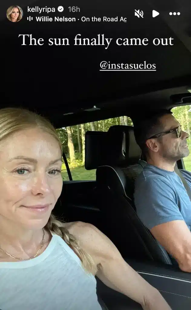 Kelly Ripa and Mark Consuelos head out on the road with high hopes. - Instagram