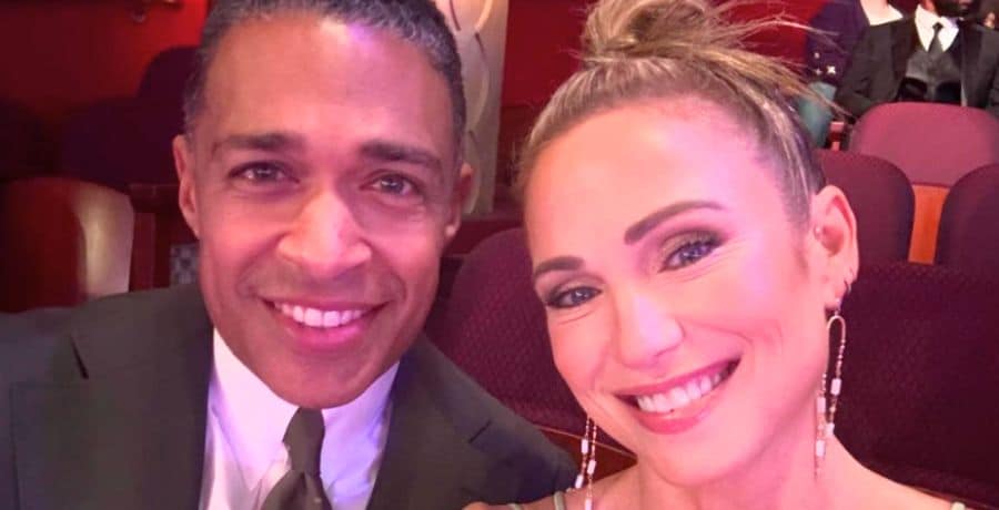 Amy Robach and TJ Holmes smiling for a selfie (2)