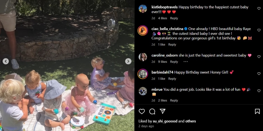 Brody's daughter, Honey is having a great time celebrating. - Instagram