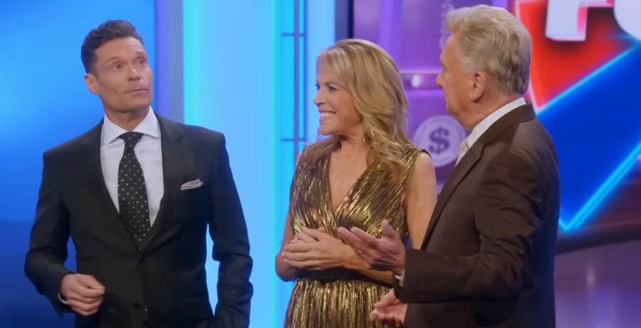 Ryan Seacrest with Pat Sajak and Vanna White on Wheel of Fortune | YouTube