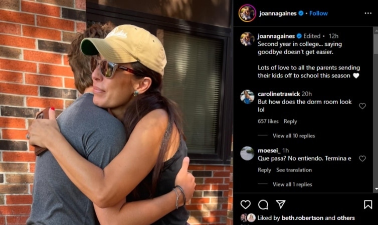 Joanna Gaines struggles with saying goodbye each year. - Instagram