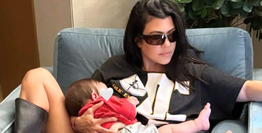 Kourtney Kardashian breastfeeding baby Rocky - Instagram