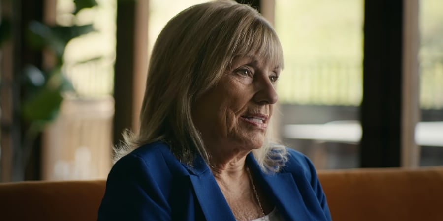 Laci Peterson's mom, Sharon Rocha, discusses the case.- Netflix