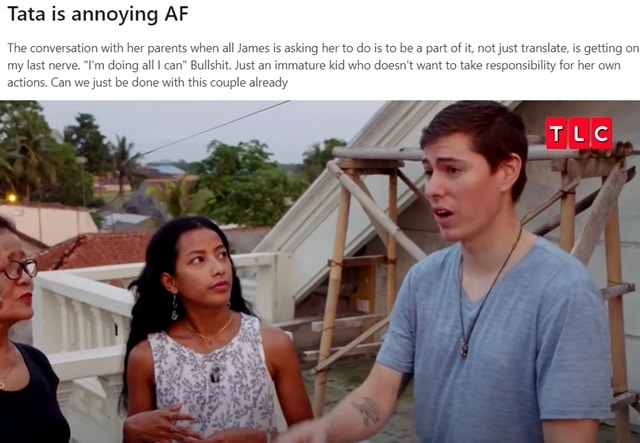 Meitalia & James From 90 Day Fiance, TLC, Sourced From TLC YouTube / Reddit