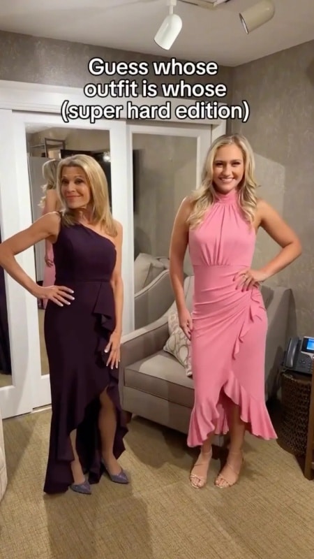 Vanna White and Maggie Sajak switch dresses. - Instagram