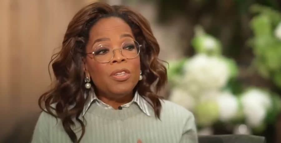 Oprah Winfrey speaking to Al Roker