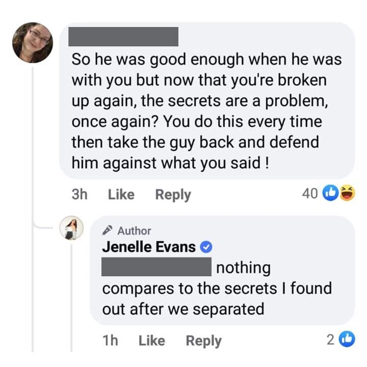 Screenshots of Jenelle Evans speaking about David Eason (1)