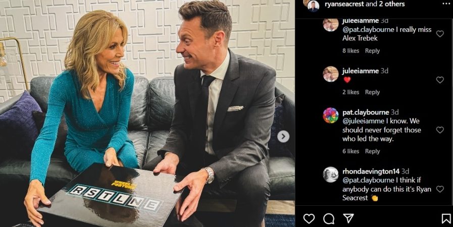 Vanna White and Ryan Seacrest show off a mystery black box. - Instagram