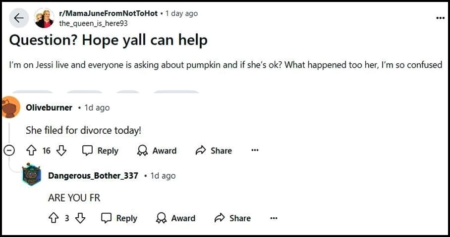 WETV Fans Worry About Pumpkin Efird - Reddit