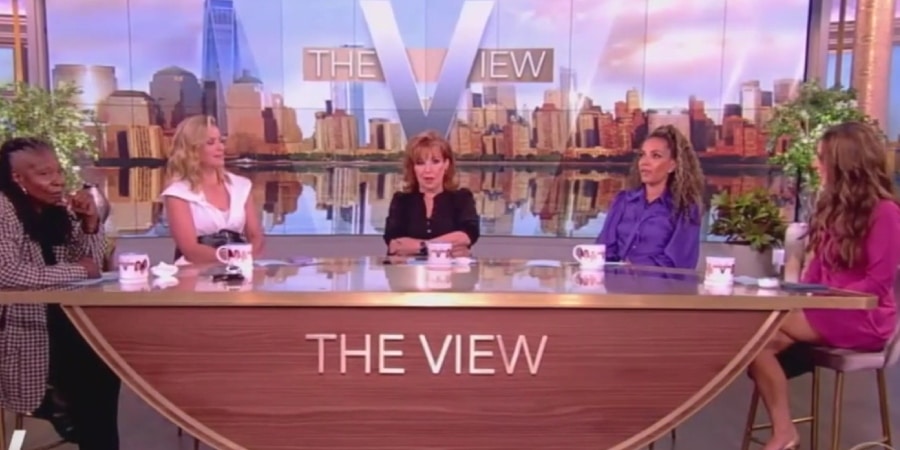 Whoopi Goldberg, Sara Haines, Joy Behar, Sunny Hostin, and Alyssa Farah Griffin. - The View