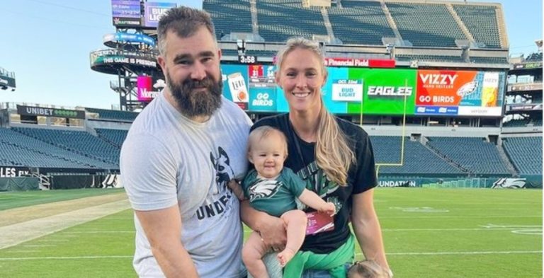 Jason Kelce, Kylie Kelce, and their children from Instagram