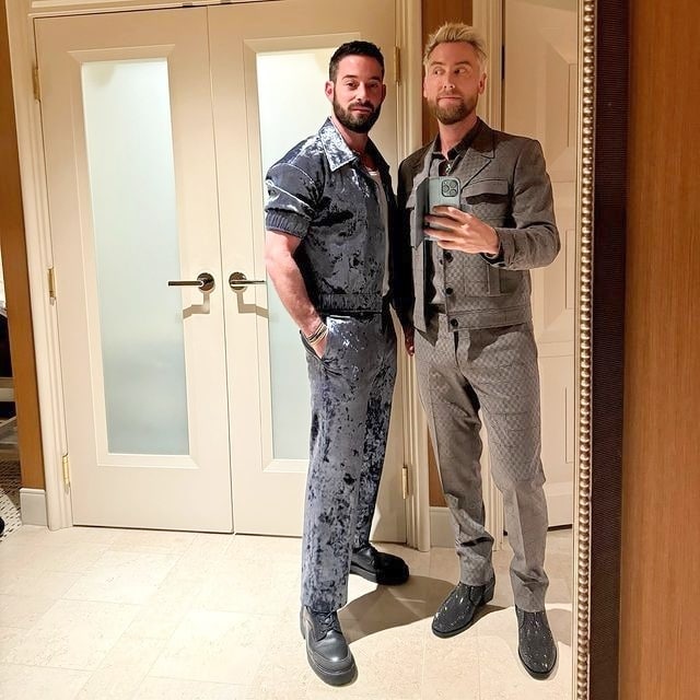 Lance Bass and his partner from Instagram