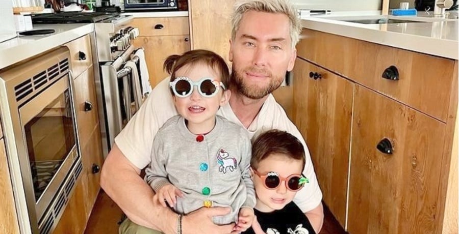 Lance Bass and his kids from Instagram