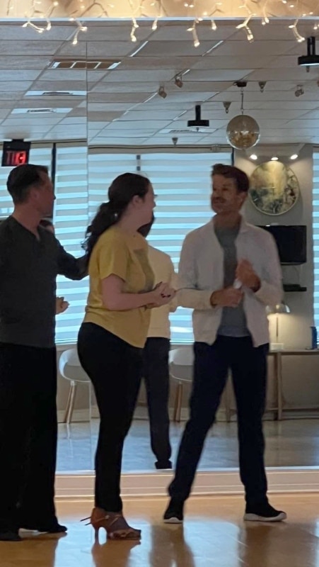 Louis van Amstel teaching a dance class from local_anxious_fiend on Reddit