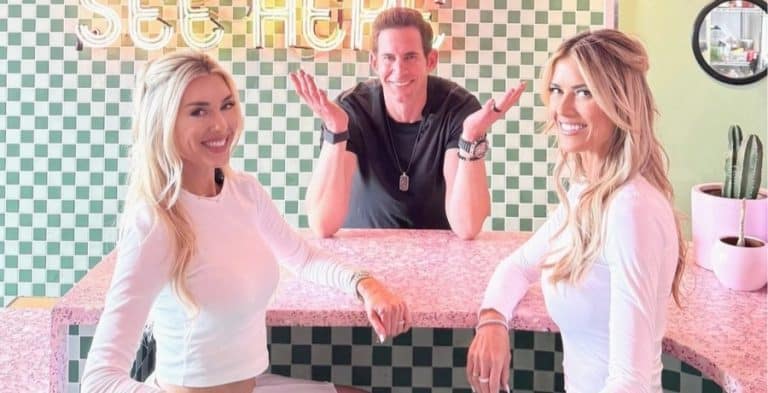 Tarek El Moussa, Heather Rae Young, and Christina Hall from Instagram