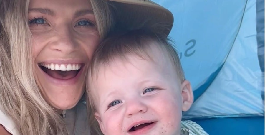 Witney Carson and her son Jet McAllister from Instagram