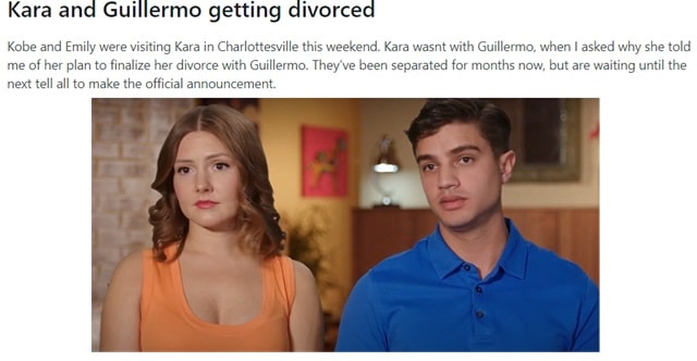 Kara & Guillermo Rojer From 90 Day Fiance, TLC, Sourced From TLC YouTube