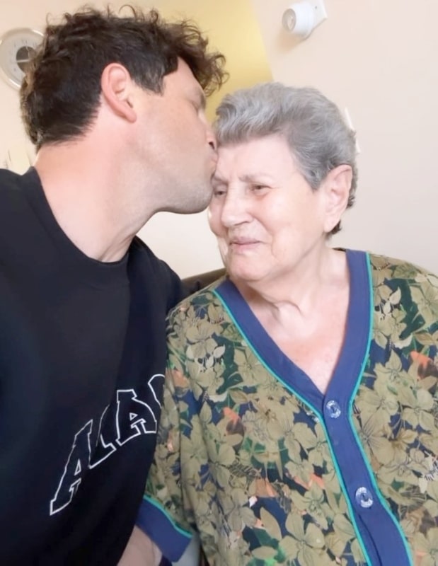 Maks Chmerkovskiy and his grandmother from Instagram