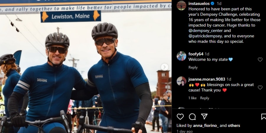 Mark Consuelos helps out with Patrick Dempsey's charity. - Instagram