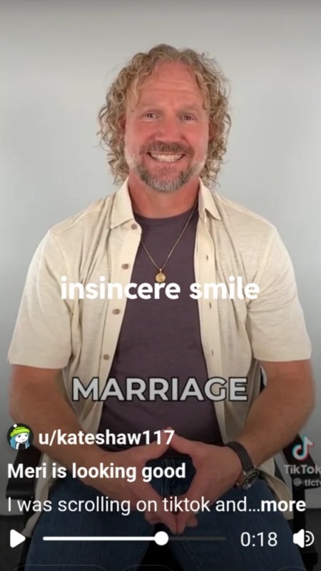 Kody Brown smirks for the camera after his comment about marriage. - Reddit