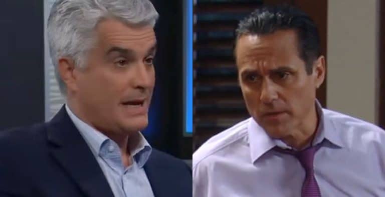 Ric Lansing (Rick Hearst) and Sonny Corinthos (Maurice Benard) on General Hospital