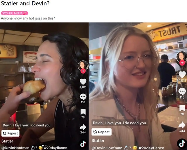 Devin Hoofman & Statler From 90 Day Fiance, TLC, Sourced From @_statler TikTok