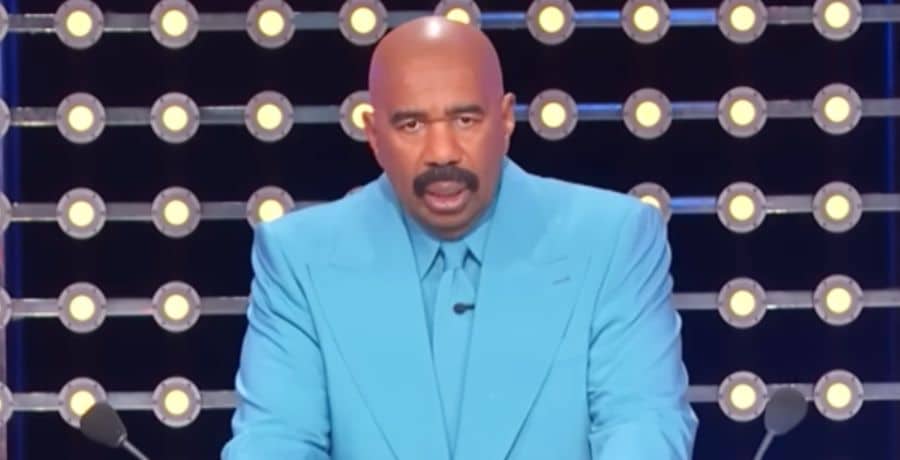 Steve Harvey looking shocked after contestant's answer