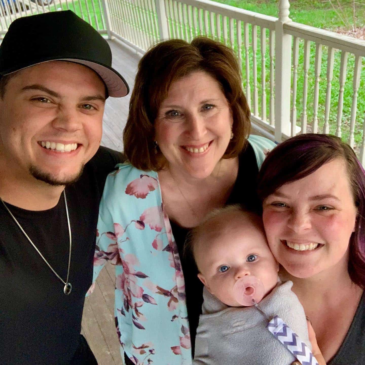 Teen Mom stars Tyler Baltierra and Catelynn Lowell with Dawn Baker 2