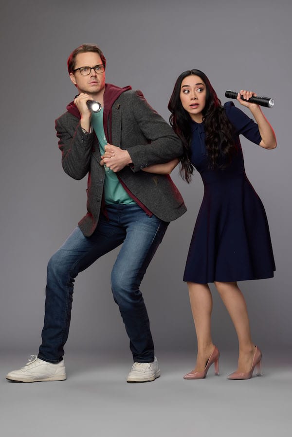 Photo: Paul Campbell, Aimee Garcia  Credit: ©2024 Hallmark Media/Photographer: Lindsay Siu