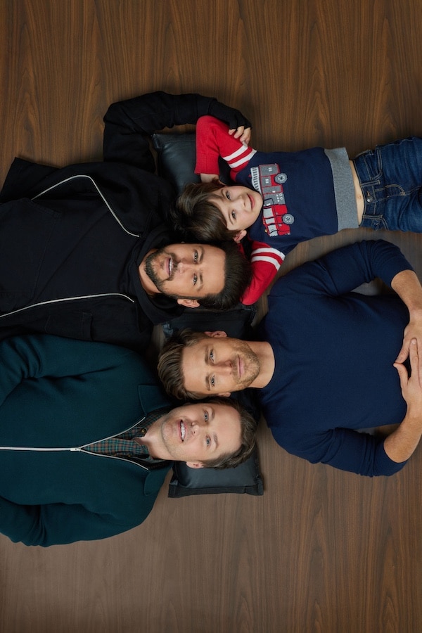 Photo: Miles Marthaller, Tyler Hynes, Andrew Walker, Paul CampbellCredit: ©2024 Hallmark Media/Photographer: Lindsay Siu